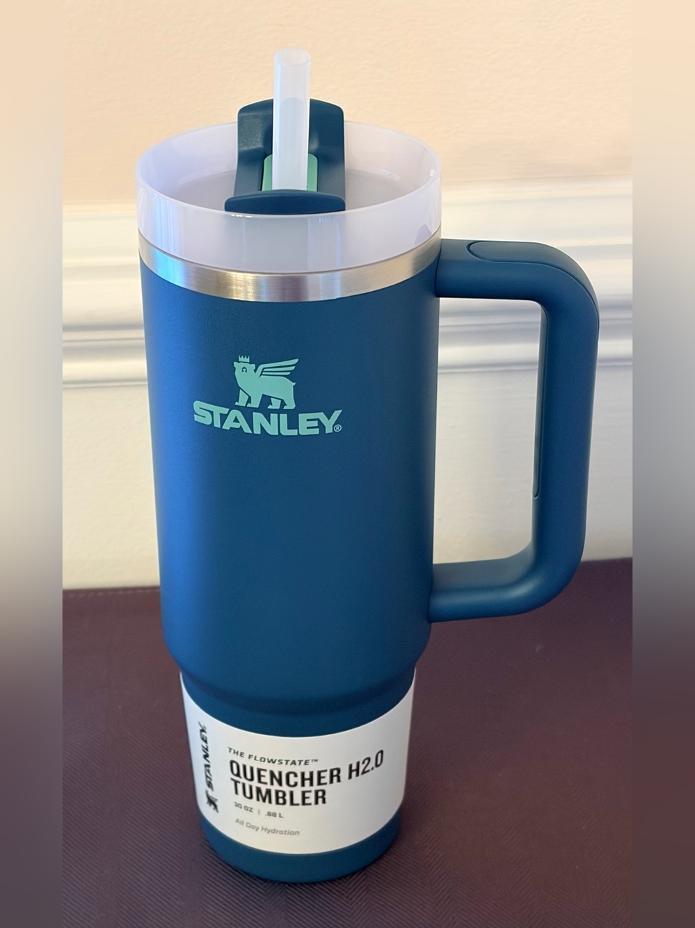 Stanley FlowState Quencher H2.0 Tumbler / 30oz / Color: Coastal Teal NEW IN BOX